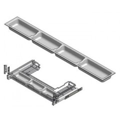 VASCHETTA PORTASPUGNE PER CESTELLI SOTTOLAVELLO INOXA 90/120