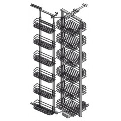 COLONNA ATTREZZATA ESTRAIBILE REVERSIBILE INOXA 808A45