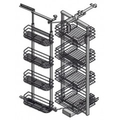 COLONNA ATTREZZATA ESTRAIBILE REVERSIBILE INOXA 808B60