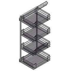 COLONNA ESTRAIBILE REVERSIBILE INOXA 809A40