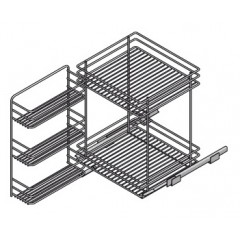 CESTELLO ESTRAIBILE ATTREZZATO REVERSIBILE INOXA 811/45