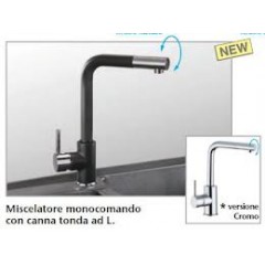 MISCELATORE PLADOS MONOCOMANDO VENERE CROMO MICROULTRAGRANIT