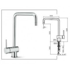MISCELATORE MONOCOMANDO PLADOS NEWMIX10 CROMO
