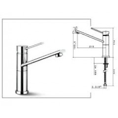 MISCELATORE MONOCOMANDO PLADOS NEWMIX40 CROMO