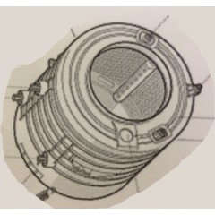 VASCA LAVATRICE ARISTON INDESIT ORIGINALE 095749