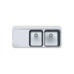 LAVELLO 2 VASCHE  FRANKE SNX221 SINOS -INCASSO/SEMIFILO INOX SATINATO 97977467
