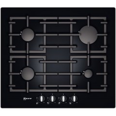 PIANO COTTURA NEFF A GAS IN VETRO TEMPRATO NERO T62S26S1