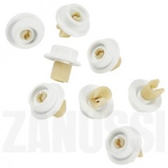 KIT RUOTE BIANCHE CESTO LAVASTOVIGLIE REX ELECTROLUX ORIGINALE 50279059005