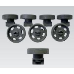 KIT RUOTE CESTO INFERIORE LAVASTOVIGLIE REX ELECTROLUX ORIGINALE 4071300307