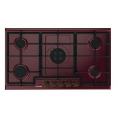 PIANO COTTURA DA INCASSO SMALVIC CLASSIC 90 1018227600 PD-90V4G1DC ROSSO GG CL