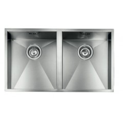LAVELLO DA INCASSO 2 VASCHE SMALVIC 1013474012 VASCA QUADRA 3&rdquo; FILOTOP 720 2V