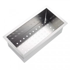 VASCHETTA SMALVIC 1013510003 VASCHETTA INOX FORATA 435X230