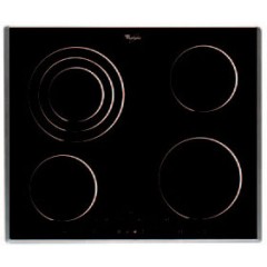 PIANO COTTURA DA INCASSO WHIRLPOOL IN VETROCERAMICA RADIANTE AKT 864/IX