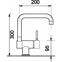 MISCELATORE CROLLA PURO CROMATO ART. P500W CR