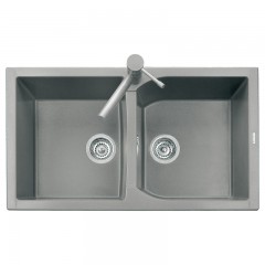 LAVELLO PLADOS 2 VASCHE 86X50 MICROULTRAGRANIT COLORI SPECIALI CORAX 86.20