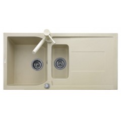 LAVELLO PLADOS 2 VASCHE 99X50 MICROULTRAGRANIT CORAX 99.15