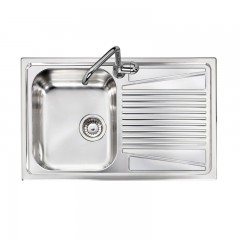 LAVELLO 1 VASCA DA INCASSO PLADOS IN ACCIAIO INOX OLYMPUS CO07912 SATINATO