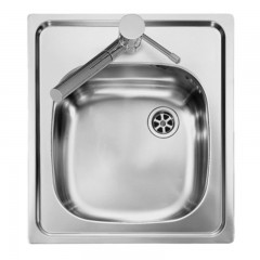 LAVELLO 1 VASCA DA INCASSO PLADOS IN ACCIAIO INOX REFRESH LISP504410S60 SATINATO