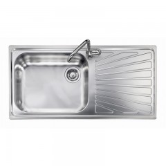 LAVELLO 1 VASCA DA INCASSO PLADOS IN ACCIAIO INOX VINTAGE VI10011 SATINATO