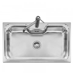 LAVELLO 1 VASCA DA INCASSO PLADOS IN ACCIAIO INOX VINTAGE VI08600 SATINATO