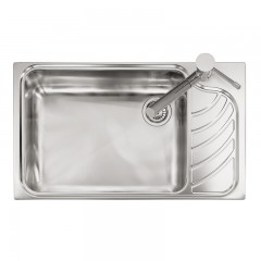 LAVELLO 1 VASCA DA INCASSO PLADOS IN ACCIAIO INOX VINTAGE VI08611 SATINATO