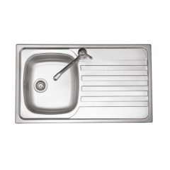 LAVELLO 1 VASCA DA INCASSO PLADOS IN ACCIAIO INOX PREMIUM MO08611 SPAZZOLATO