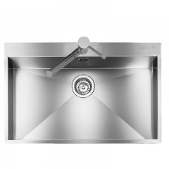LAVELLO 1 VASCA DA INCASSO PLADOS IN ACCIAIO INOX MAKI MK07600 SATINATO