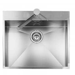 LAVELLO 1 VASCA DA INCASSO PLADOS IN ACCIAIO INOX MAKI MK05600 SATINATO