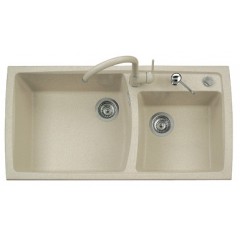 LAVELLO PLADOS 2 VASCHE 99X50 ULTRAQUARTZ COLORI TRADIZIONALI HARMONY 99.20