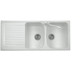 LAVELLO PLADOS 2 VASCHE 116X50 ULTRAQUARTZ COLORI TRADIZIONALI HARMONY 116.20