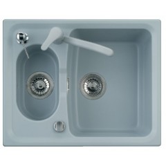 LAVELLO PLADOS 2 VASCHE 61,5X50 MICROULTRAGRANIT ROXANA 61.15