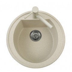 LAVELLO PLADOS 1 VASCA TONDO MICROULTRAGRANIT HARMONY 51.10