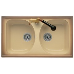 LAVELLO PLADOS 2 VASCHE 86X50 ULTRAQUARTZ COLORI TRADIZIONALI UNIVERSO 86.20