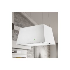 CAPPA DA INCASSO FALMEC LUMIERE ISOLA 67 VETRO TEMPERATO BIANCO