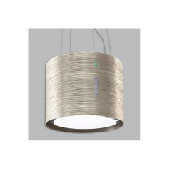 CAPPA DA INCASSO FALMEC TWISTER PARETE 45 VETRO TITANIO BIANCO