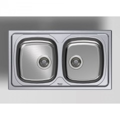LAVELLO 2 VASCHE 86X50 ARISTON HOTPOINT SN 86M2 (X) HA