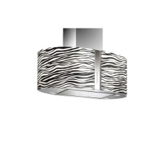 CAPPA DA INCASSO FALMEC MIRABILIA ZEBRA MAXI ISOLA 85 IN VETRO