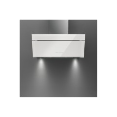 CAPPA DA INCASSO FALMEC DESIGN BUTTERFLY PARETE 90 IN VETRO BIANCO 