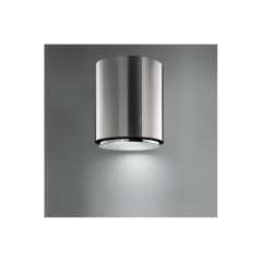 CAPPA DA INCASSO FALMEC DESIGN ELLITTICA PARETE 70 IN VETRO TEMPERATO EXTRACHIARO BIANCO