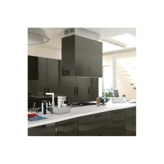 CAPPA DA INCASSO FALMEC DESIGN LAGUNA PARETE 90 IN VETRO TEMPERATO NERO