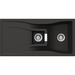 LAVELLO 1 VASCA + 1/2 WATERFALL D150 A 90 SCHOCK WATD150A90