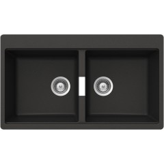 LAVELLO 2 VASCHE HORIZONT N200 A 90 SCHOCK HONN200A90