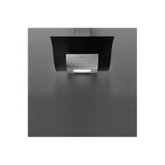CAPPA DA INCASSO FALMEC DESIGN ADARA PARETE 90  800m&sup3;/h VETRO TEMPERATO NERO