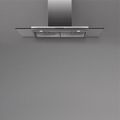 CAPPA DA INCASSO FALMEC DESIGN KRISTAL PARETE 120 A 800m&sup3;/h IN VETRO TEMPERATO