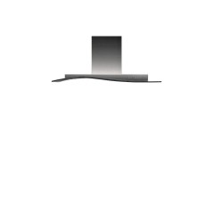CAPPA DA INCASSO FALMEC DESIGN ONDA VETRO TEMPERATO PARETE 90 A 800m&sup3;/h