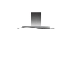 CAPPA DA INCASSO FALMEC DESIGN ONDA INOX PARETE 90 A 600m&sup3;/h