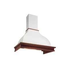 CAPPA DA INCASSO FALMEC CLASSIC IRIS MALIZIA PARETE 120 A 450m3/h IN ACCIAIO VERNICIATO BIANCO