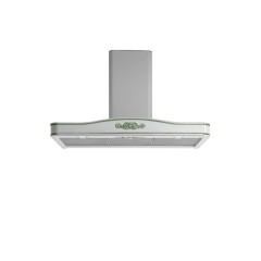 CAPPA DA INCASSO FALMEC CLASSIC LILIUM PARETE 90 CON DECORAZIONI DIPINTE A MANO VERDI