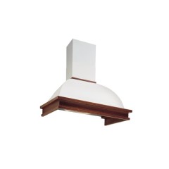 CAPPA DA INCASSO FALMEC CLASSIC RONDO MALIZIA ANGOLO 100 A 600m3/h IN ACCIAIO VERNICIATO BIANCO