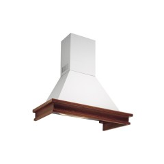 CAPPA DA INCASSO FALMEC CLASSIC TEMPO ANTICO ANGOLO 100 A 450m3/h IN ACCIAIO GOFFRATO VERNICIATO BIANCO